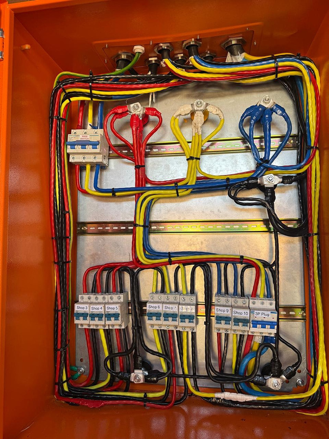 Electrical control panel inspected by Watt-Core Solutions