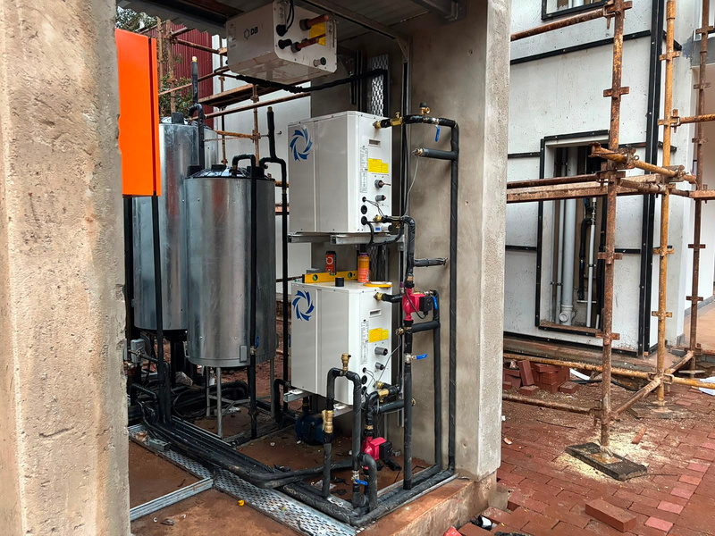 Commercial heat pump installation completed by Watt-Core Solutions